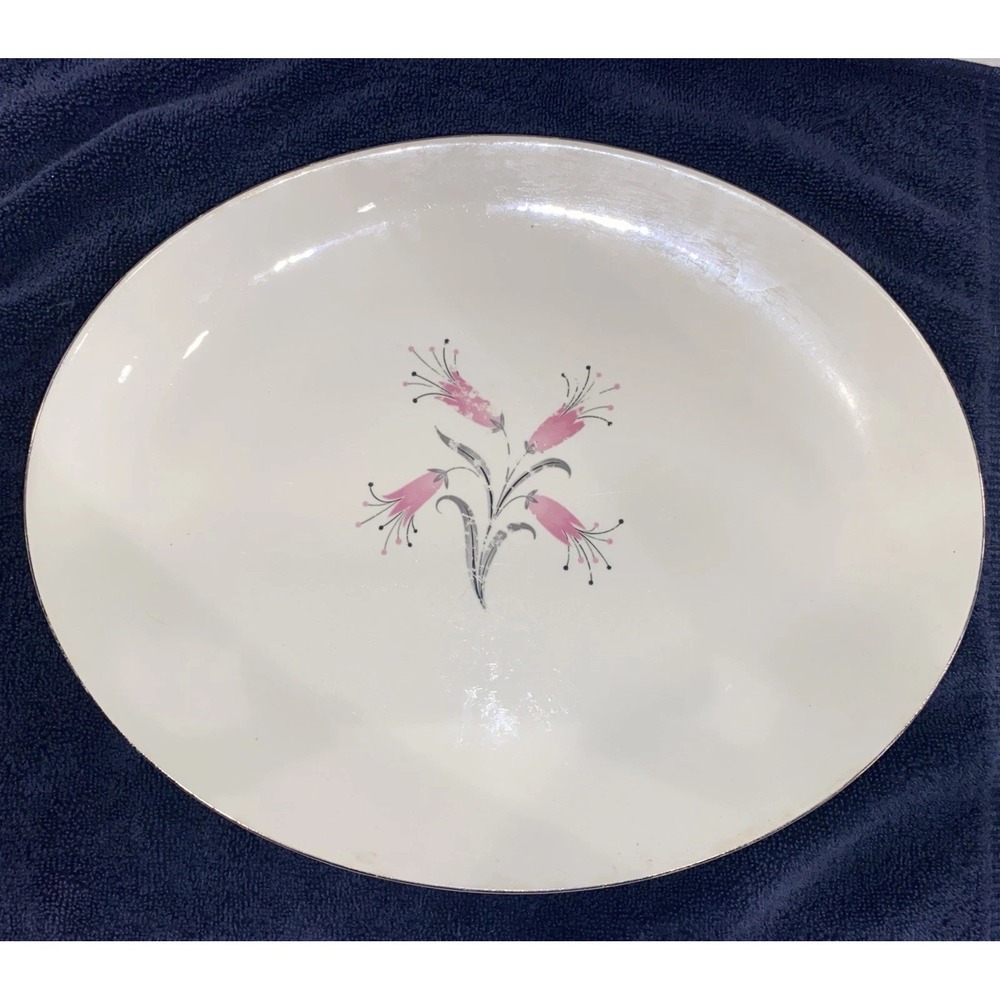 Homer Laughlin BIG PAY-OFF DINNERWARE Bess Myerson  13.5" Platter Atomic Rythmn‎